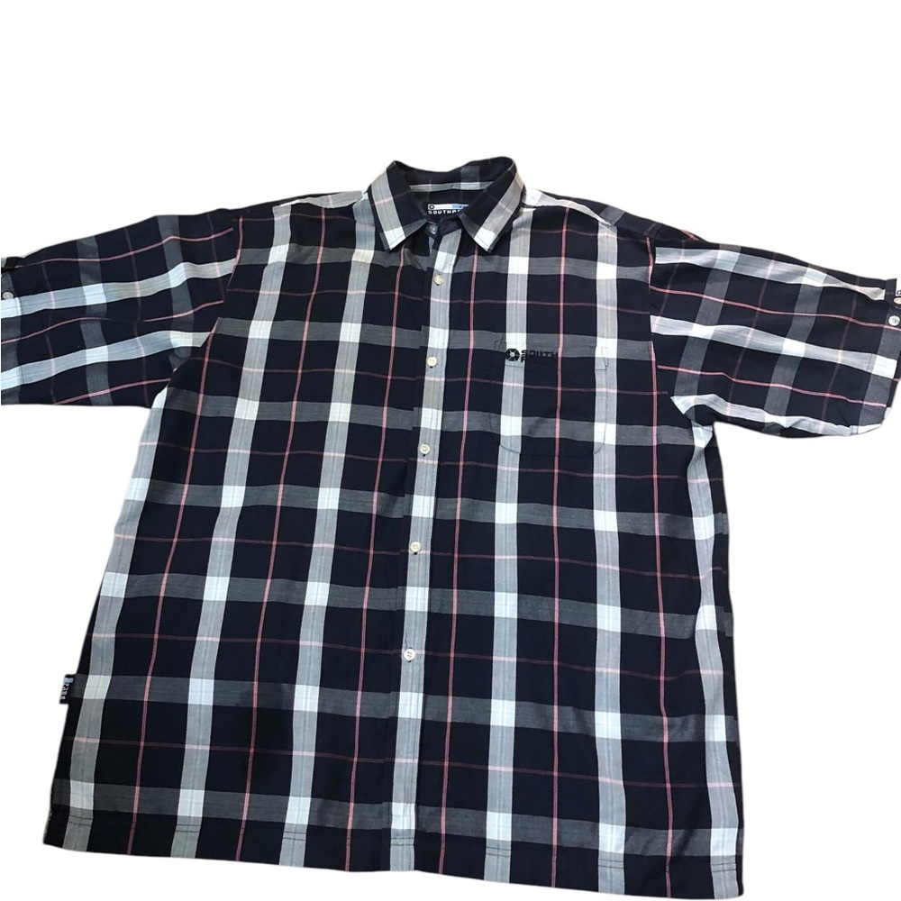 South Pole Short Sleeve Blue Shirt XXL